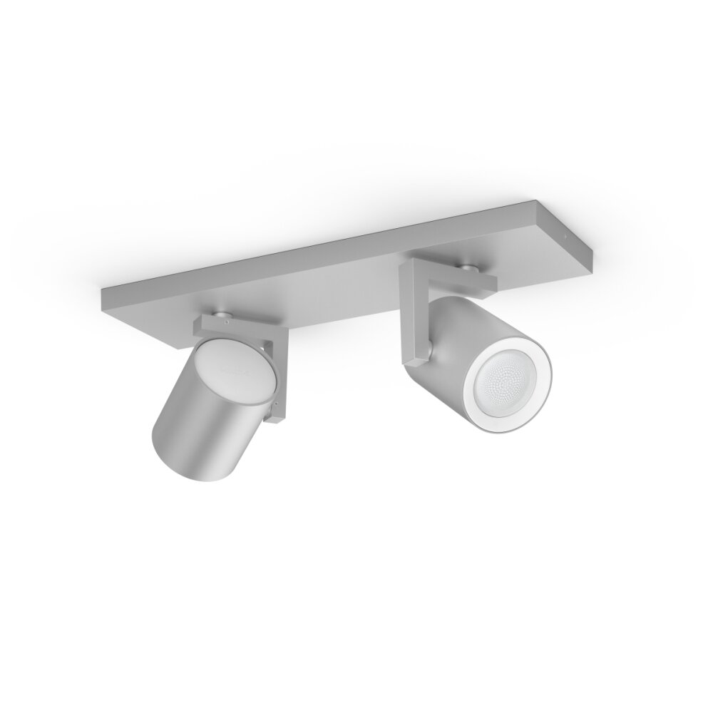Philips Hue Ambiance White & Color Argenta Wand-/Deckenspot Erweiterung Silber, 2-flammig, Farbwechsler main product photo