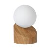 Lucide LEN Tischlampe Holz dunkel, 1-flammig