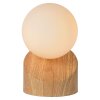 Lucide LEN Tischlampe Holz dunkel, 1-flammig