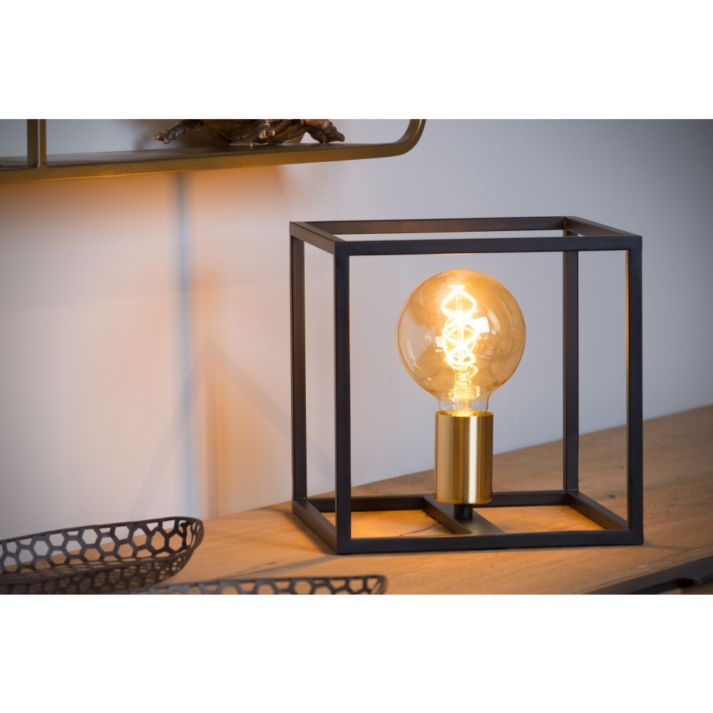 Lucide RUBEN Tischlampe Schwarz, 1-flammig main product photo