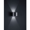 Helestra SIRI 44 Wandleuchte LED Schwarz, 2-flammig