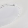 Genthin Deckenleuchte LED Weiß, 1-flammig, Fernbedienung