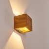 Adak Wandleuchte LED Holz dunkel, 1-flammig