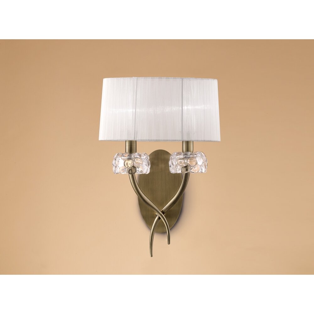Mantra LOEWE Wandleuchte Braun, 2-flammig main product photo