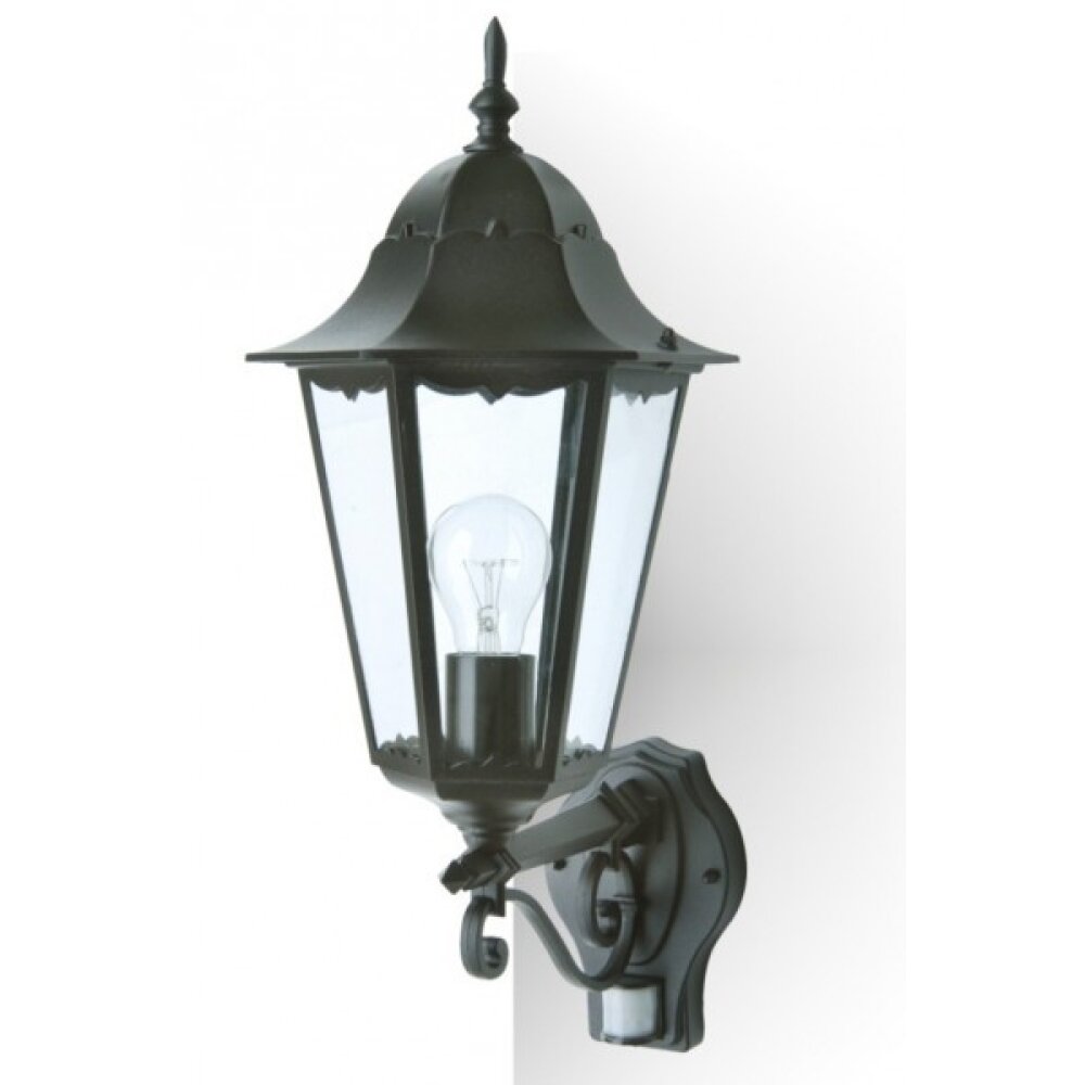 Lutec BRISTOL Aussenwandleuchte Schwarz, 1-flammig main product photo