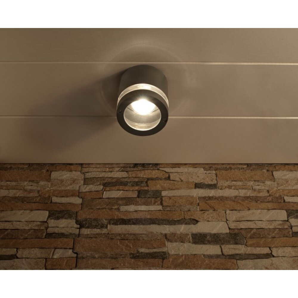 Lutec FOCUS Aussenwandleuchte Anthrazit, 1-flammig main product photo