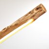 Winterthur Pendelleuchte LED Holz hell, Schwarz, 1-flammig