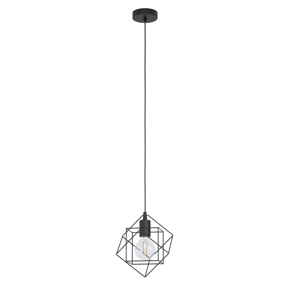 Eglo Leuchten STRAITON Hängeleuchte Schwarz, 1-flammig main product photo