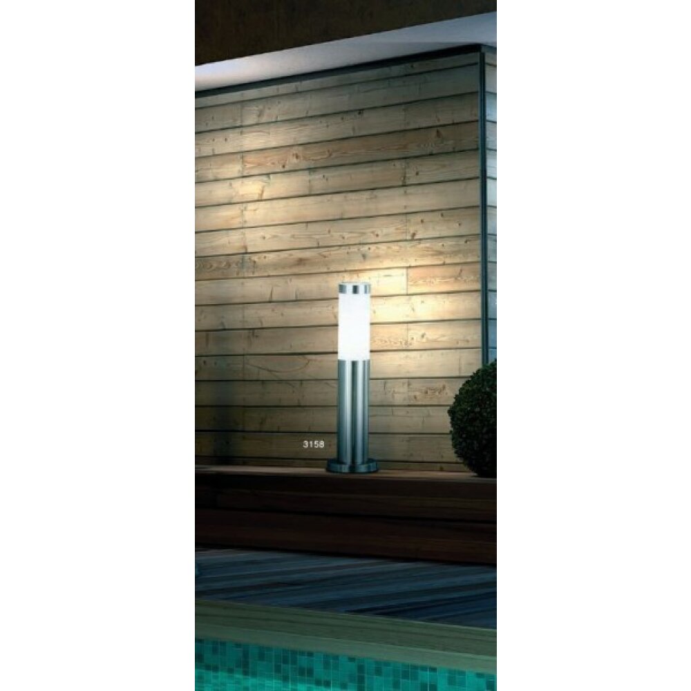 Globo BOSTON Außenlampe Edelstahl, Weiß, 1-flammig main product photo