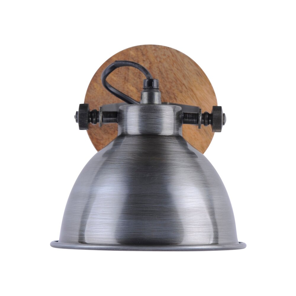Leuchten Direkt Samia Wandleuchte Stahl gebürstet, 1-flammig main product photo