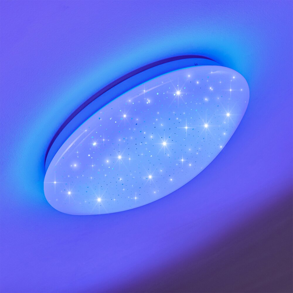 Norton Star Deckenleuchte LED Weiß, 1-flammig, Fernbedienung, Farbwechsler