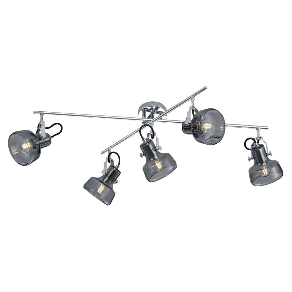 Trio Leuchten KOLANI Deckenleuchte Chrom, 5-flammig main product photo