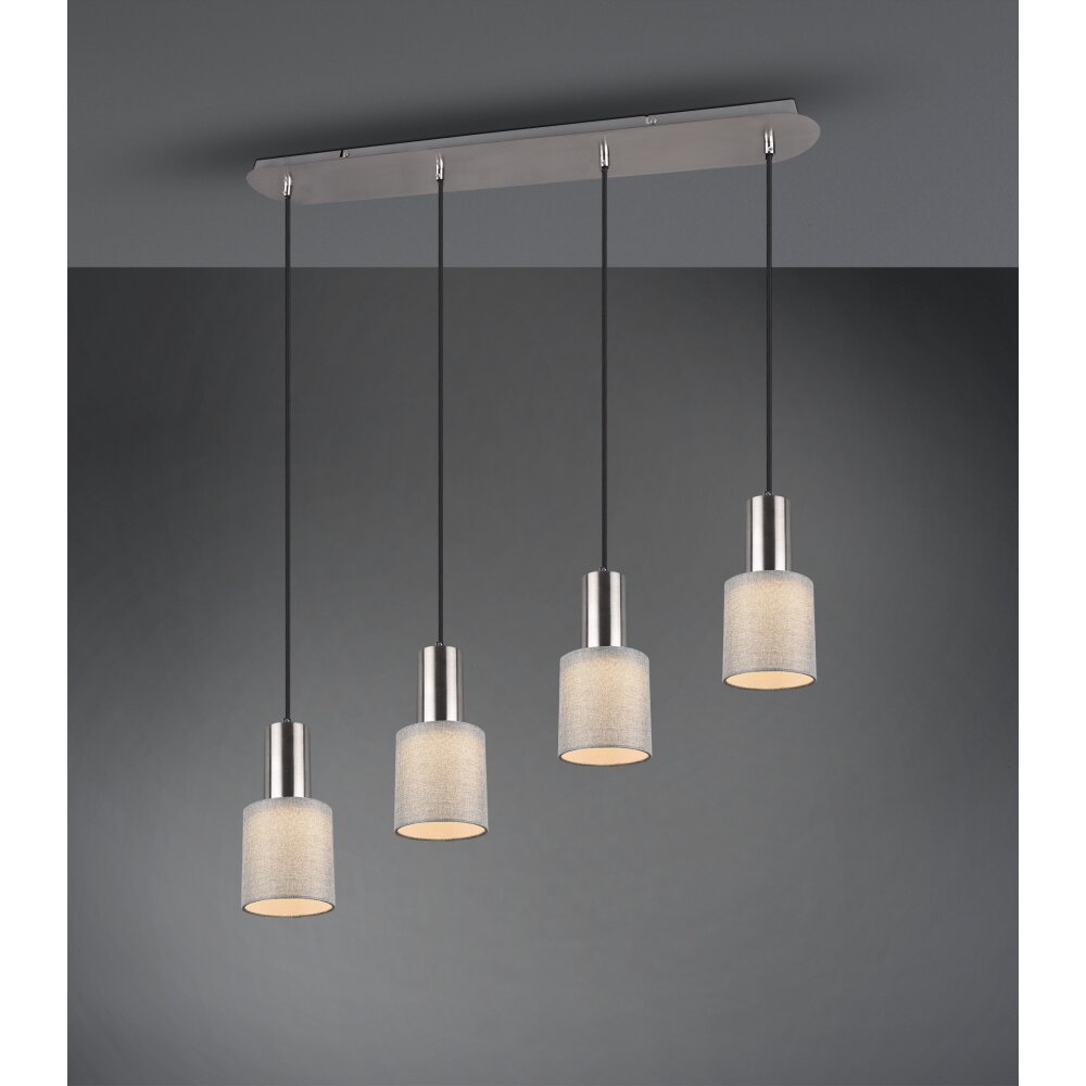 Trio Leuchten Wailer Pendelleuchte LED Nickel-Matt, 4-flammig main product photo