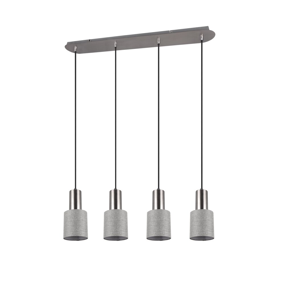 Trio Leuchten Wailer Pendelleuchte LED Nickel-Matt, 4-flammig