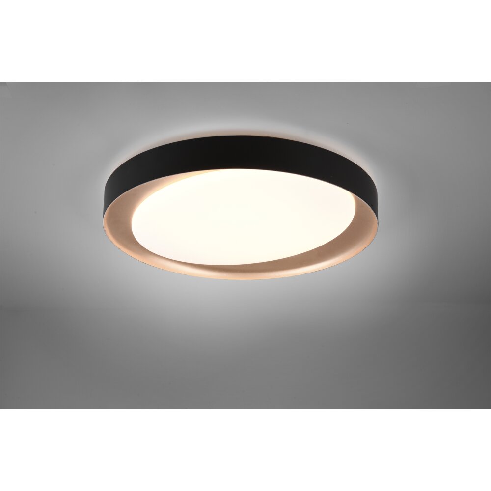 Reality Zeta Deckenleuchte LED Schwarz, 1-flammig, Fernbedienung