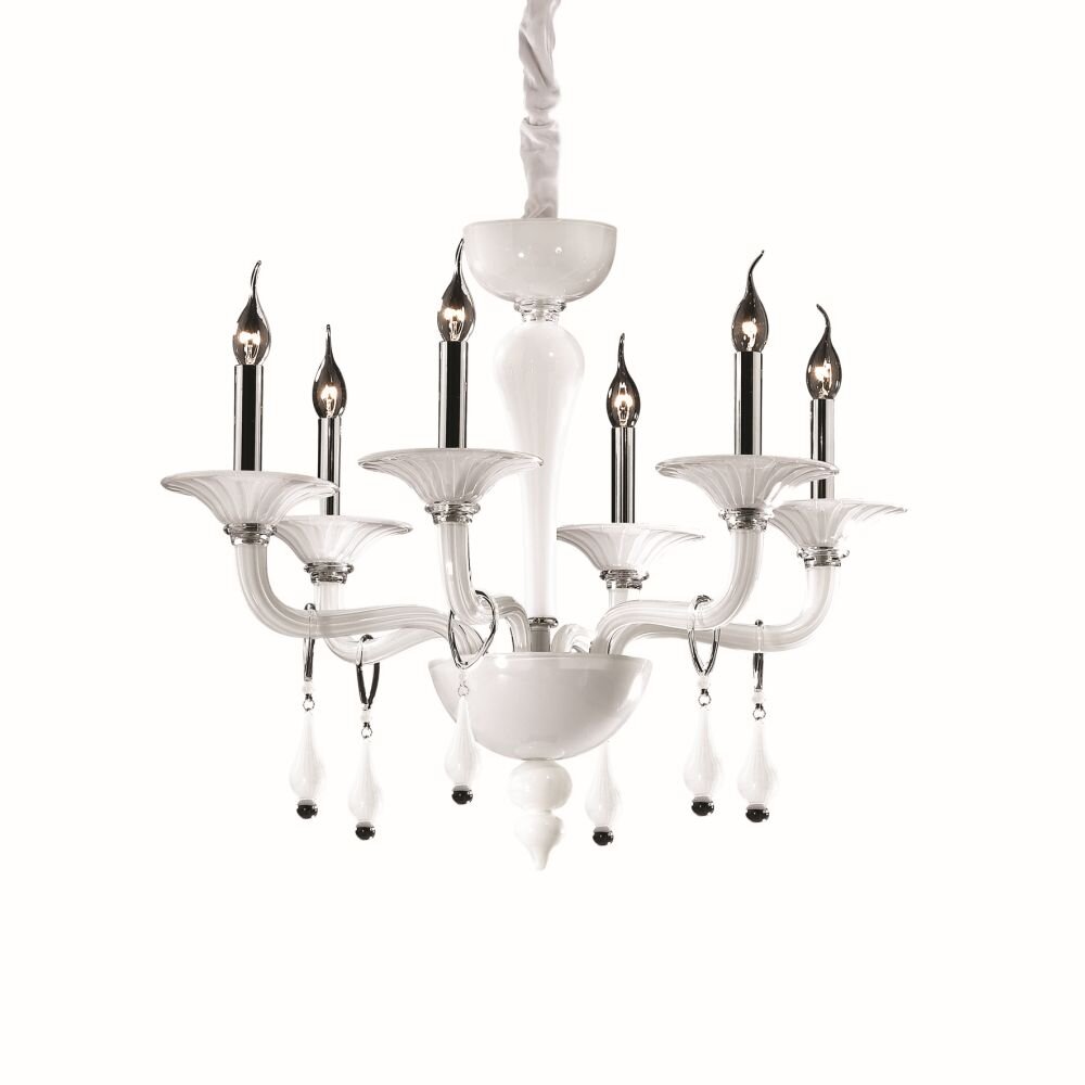 Ideal Lux MIRAMARE Kronleuchter Chrom, 6-flammig main product photo
