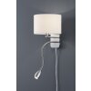 Trio Leuchten HOTEL Wandleuchte LED Chrom, Nickel-Matt, 2-flammig