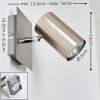 Zuoz Wandspot Nickel-Matt, 1-flammig