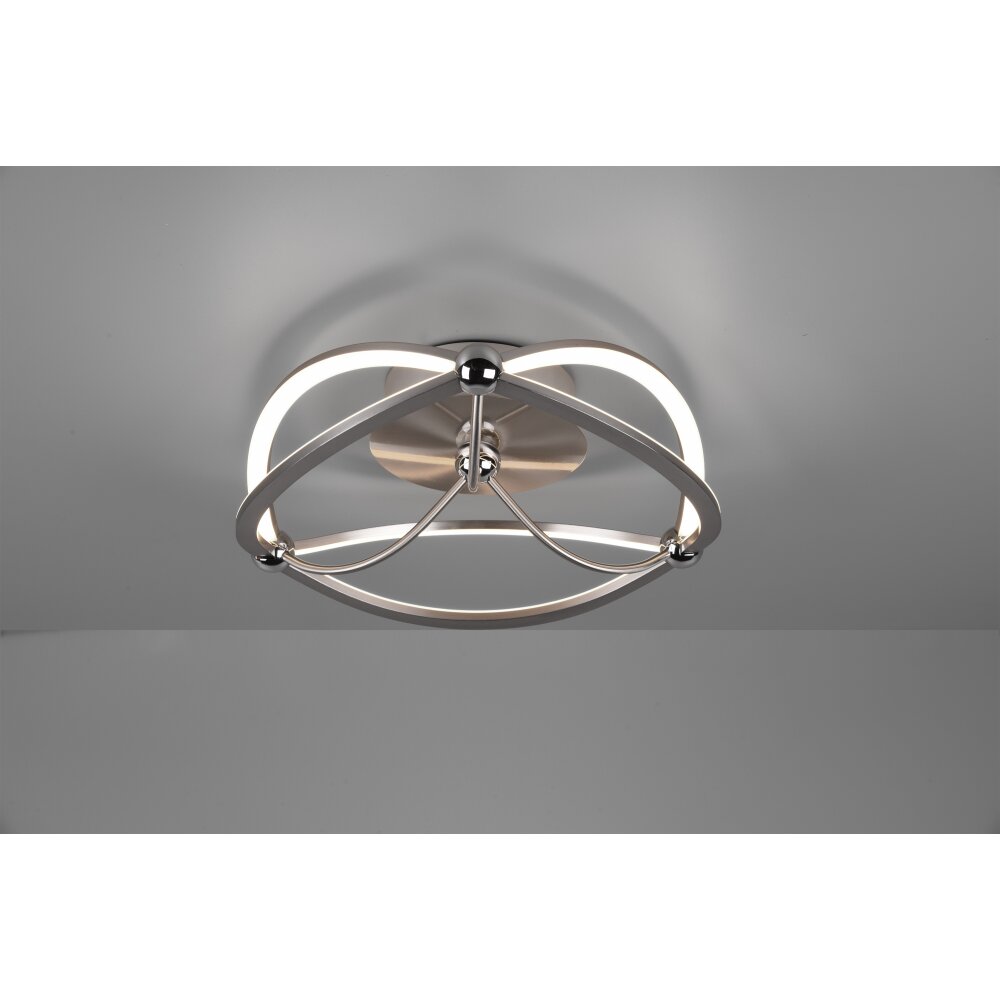 Trio Leuchten Charivari Deckenleuchte LED Nickel-Matt, 1-flammig main product photo