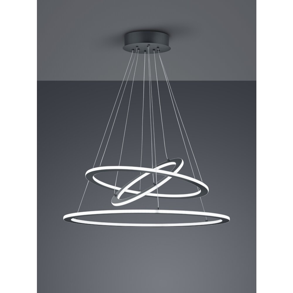 Trio Leuchten Durban Pendelleuchte LED Anthrazit, 1-flammig main product photo