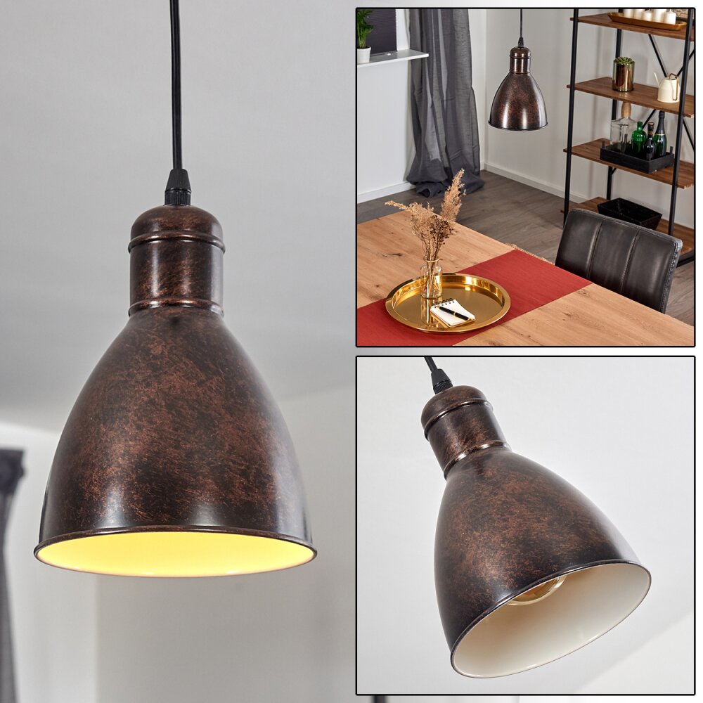 Timola Hängeleuchte Rostfarben, Schwarz, 1-flammig main product photo