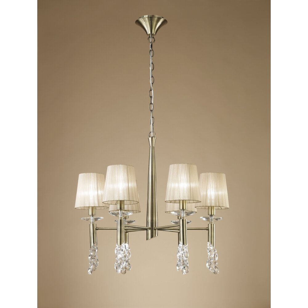 Mantra TIFFANY Pendelleuchte Braun, 6-flammig main product photo