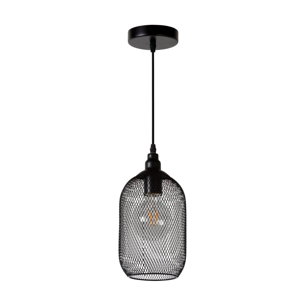 Lucide MESH Pendelleuchten Schwarz, 1-flammig