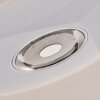 Haderup Deckenleuchte LED Chrom, Weiß, 1-flammig, Fernbedienung