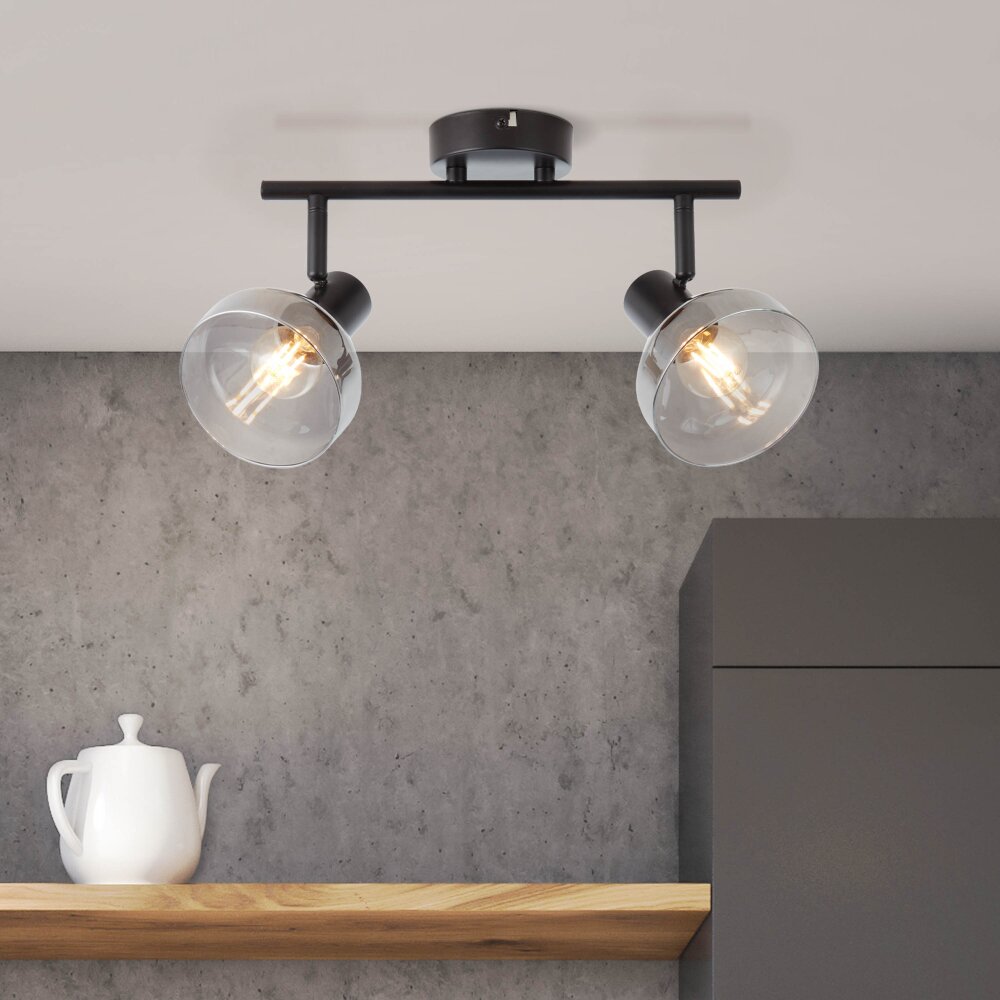 Brilliant Reflekt Strahler Schwarz, 2-flammig main product photo