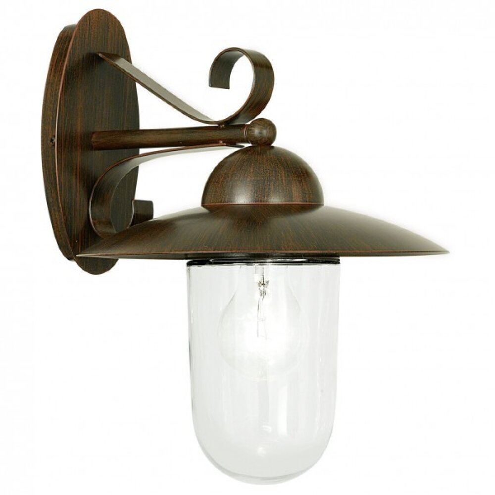 Eglo MILTON Wandaussenleuchte Dunkelbraun, 1-flammig main product photo