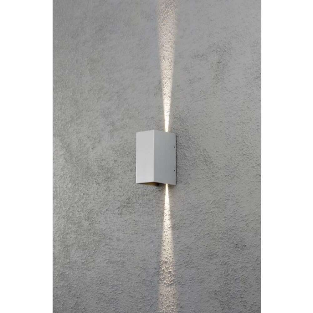 Konstsmide Cremona Wandleuchte LED Grau, 2-flammig