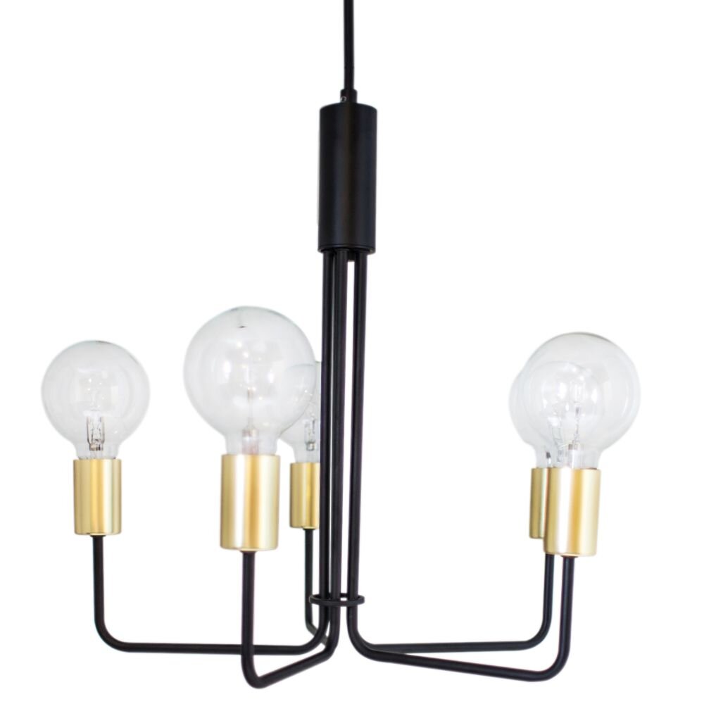 By Rydens Fondi Hängeleuchte Schwarz, 5-flammig main product photo