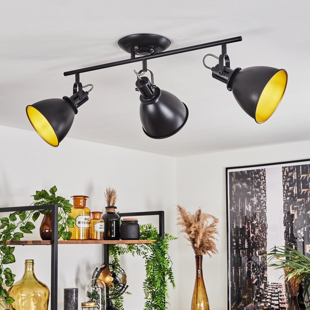 Koppom Deckenleuchte Schwarz, 3-flammig main product photo