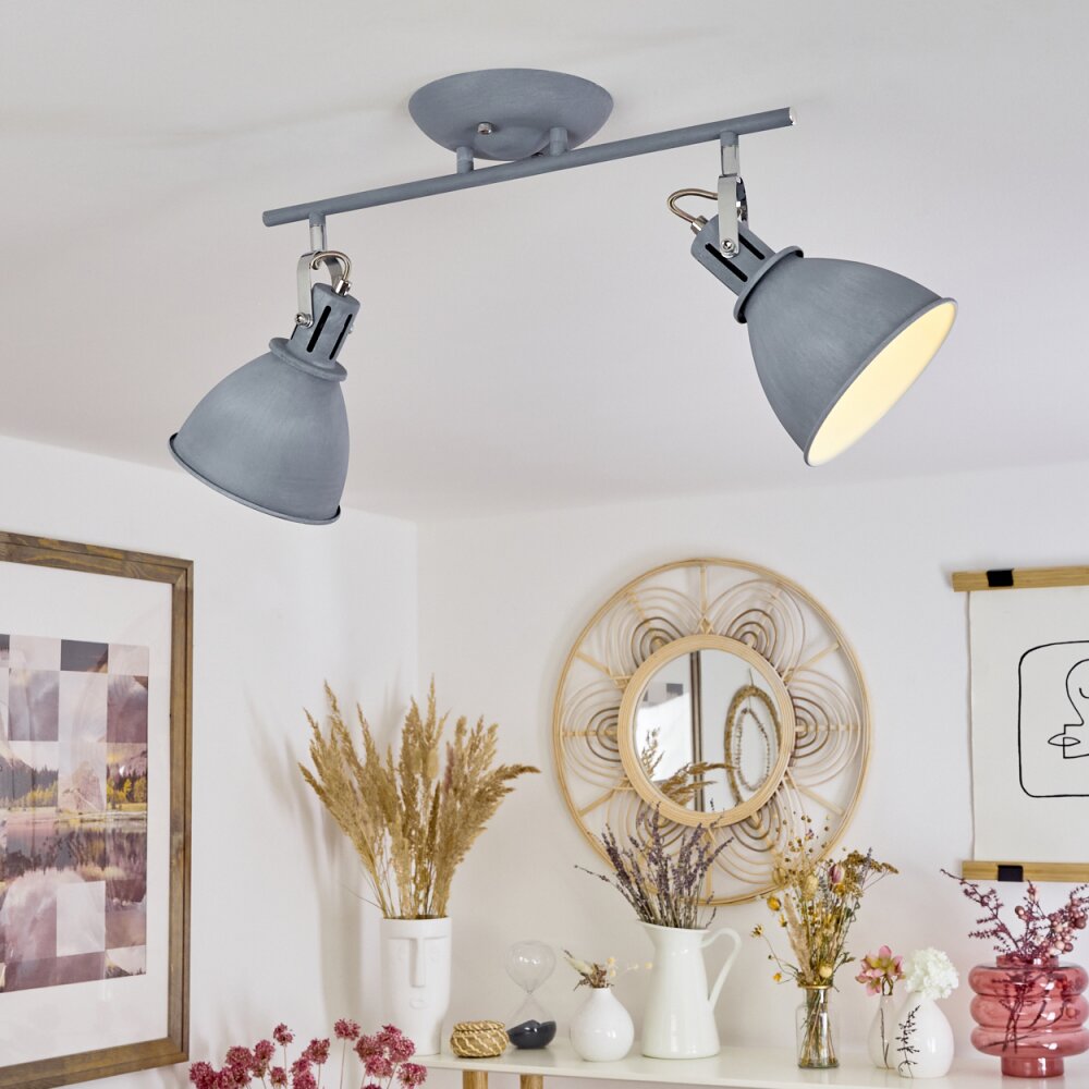 Koppom Deckenleuchte Blau, Grau, 2-flammig