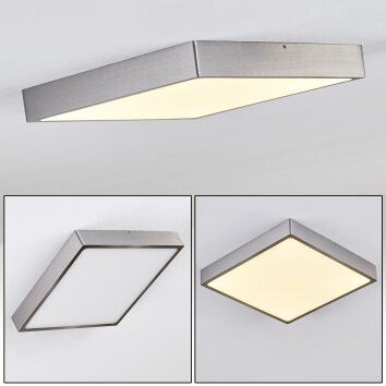 Broglen Deckenpanel LED Nickel-Matt, 1-flammig