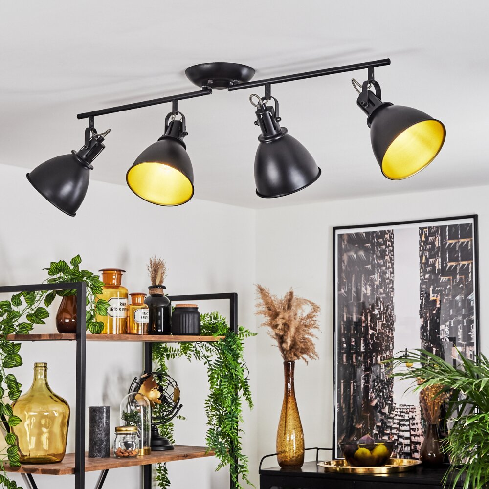 Koppom Deckenleuchte Schwarz, 4-flammig main product photo