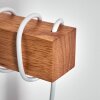 Barbengo Wandleuchte Braun, Weiß, 1-flammig