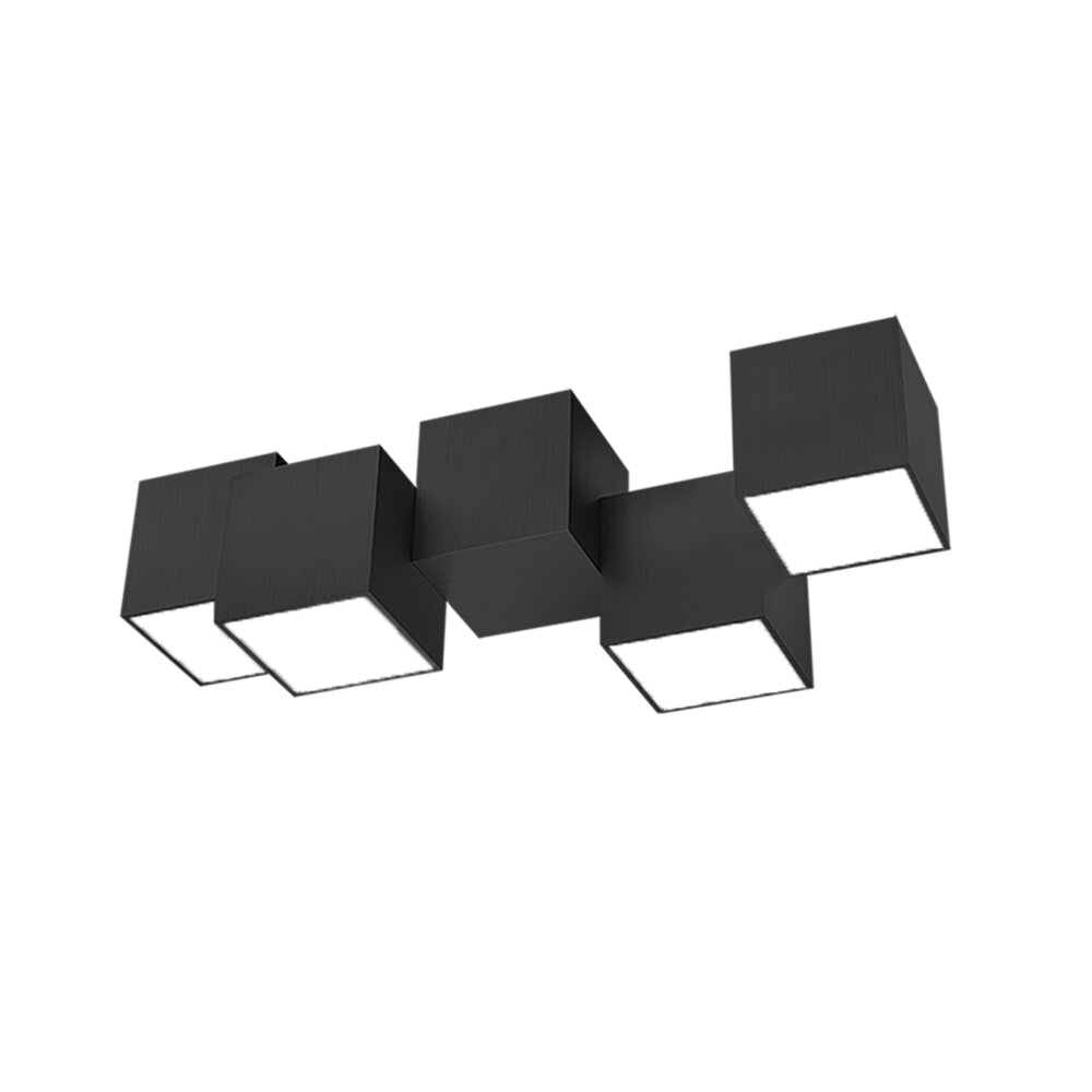 Grossmann ROCKS Deckenleuchte LED Schwarz, 4-flammig main product photo