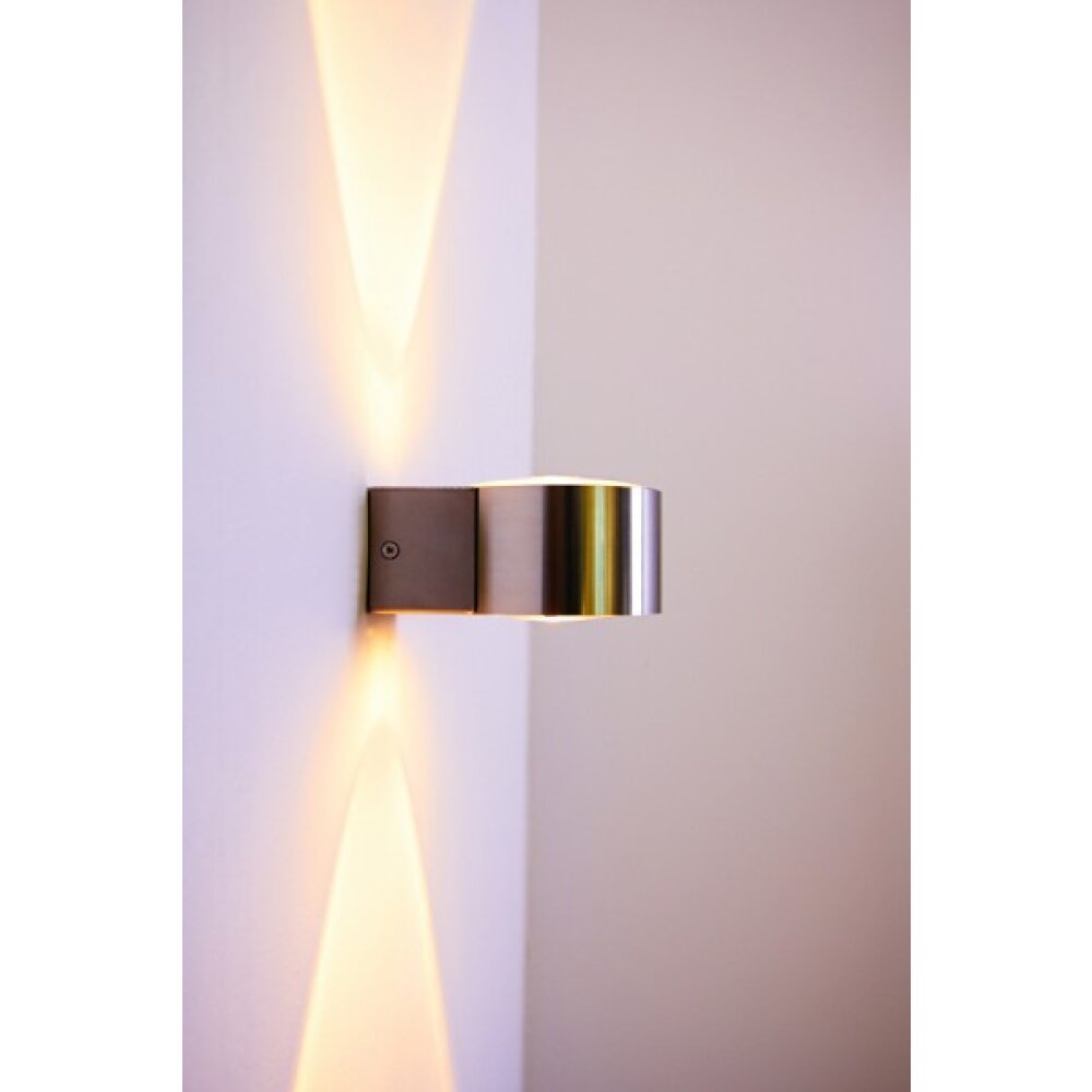 LCD Fehmarn Wandleuchte Edelstahl, 1-flammig