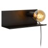 Lucide SEBO Bettlampe Schwarz, 1-flammig