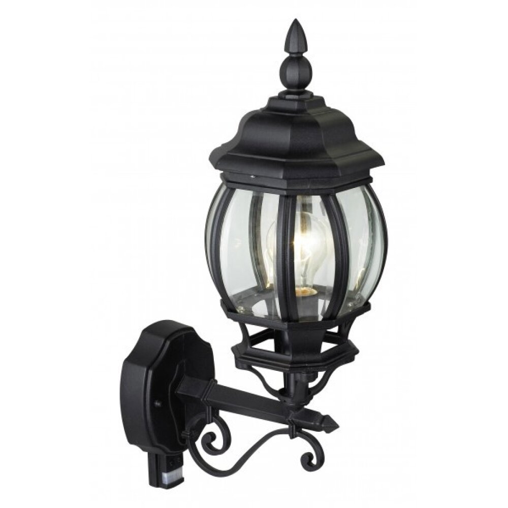 Brilliant Istria Außenwandleuchte Schwarz, 1-flammig, Bewegungsmelder main product photo