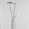 Kimba Deckenfluter LED Nickel-Matt, 3-flammig