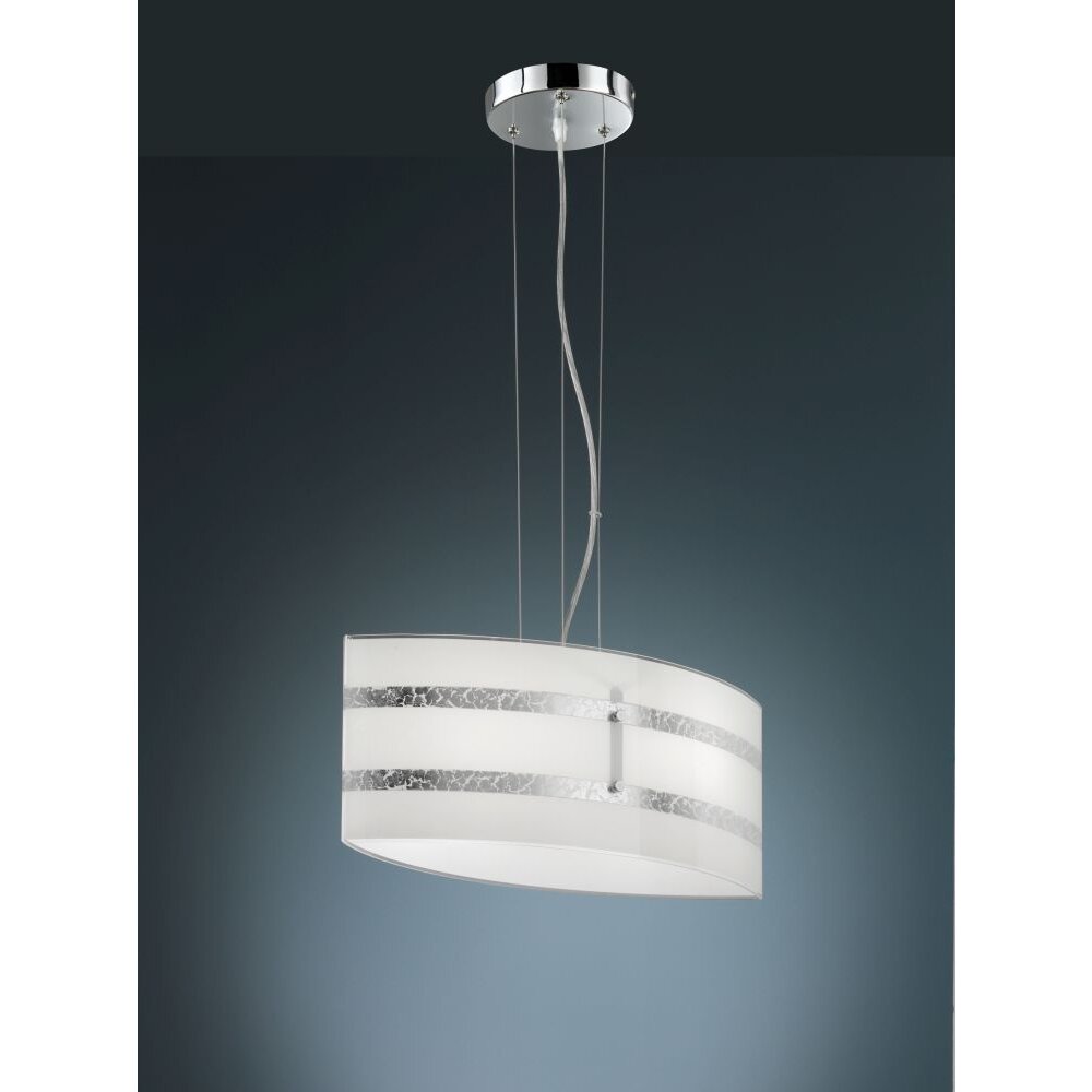 Trio Leuchten NIKOSIA Pendelleuchte Chrom, 2-flammig main product photo