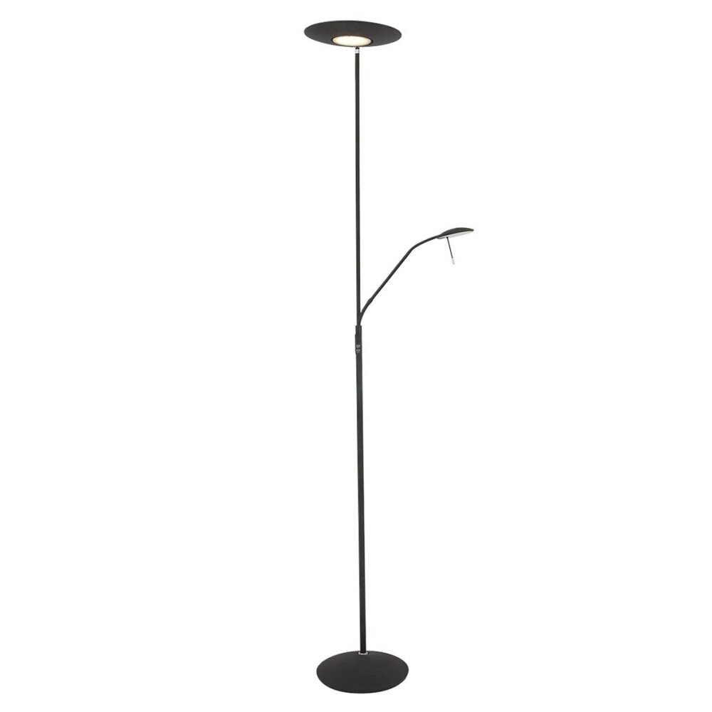 Steinhauer ZENITH Deckenfluter LED Schwarz, 2-flammig main product photo