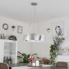 Novara Hängeleuchte Silber, 3-flammig