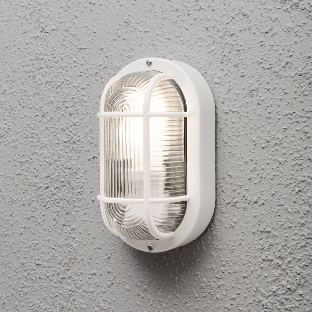 Konstsmide Elmas Wand- und Deckenleuchte Weiß, 1-flammig main product photo