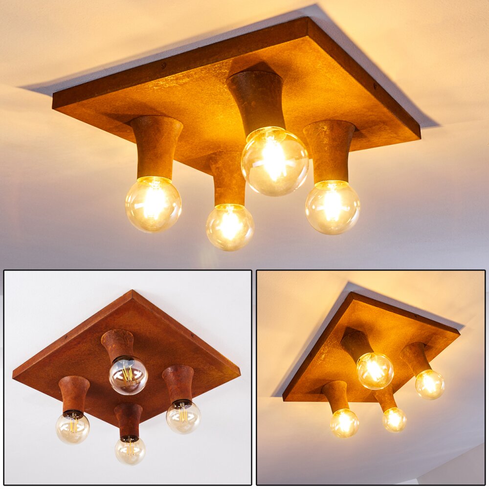 Kimstad Deckenleuchte Rostfarben, 4-flammig main product photo