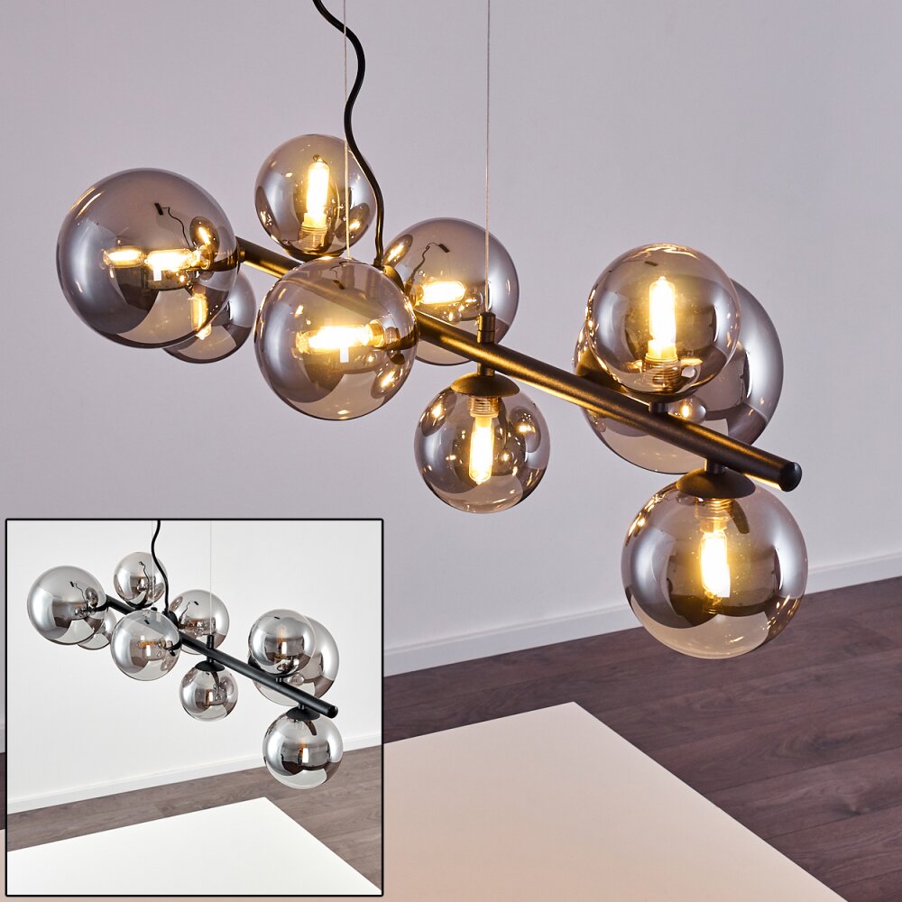 Chehalis Pendelleuchte LED Schwarz, 9-flammig main product photo