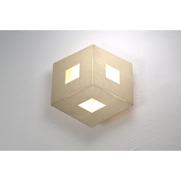 Bopp Leuchten BOX COMFORT Wandleuchte LED Gold, 3-flammig