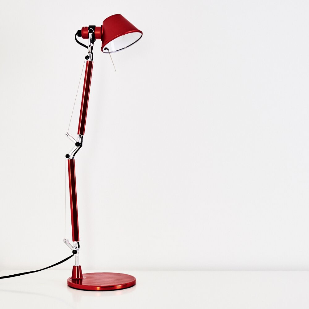 Artemide TOLOMEO MICRO Tischleuchte Rot, 1-flammig